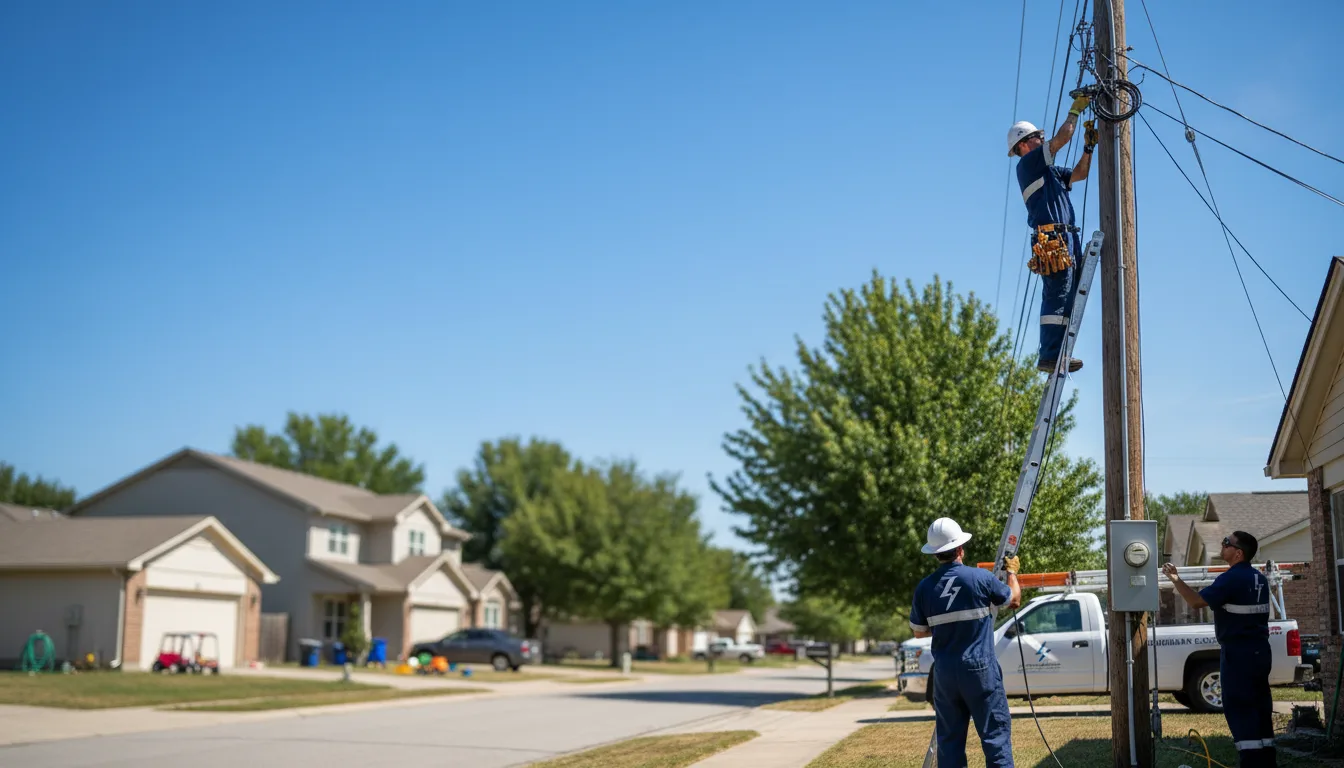 Residential electrician providing installation services in Ortonville, MI
